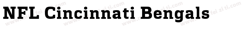 NFL Cincinnati Bengals字体转换